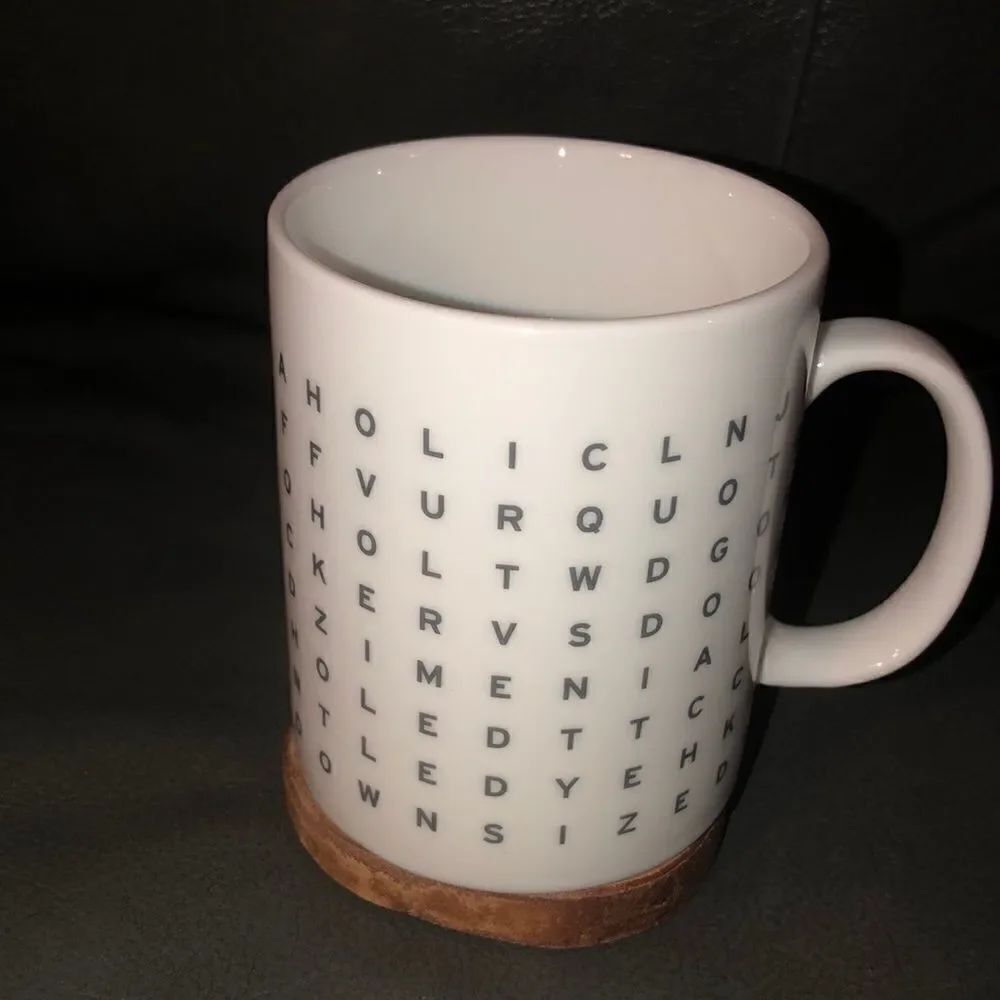 Puzzled Fred Word Finder Mug